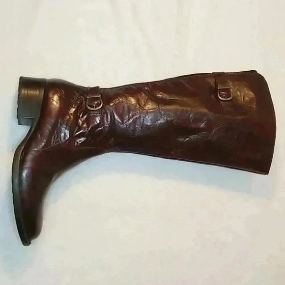 Born wrinkled leather boots - Picture 6 of 12